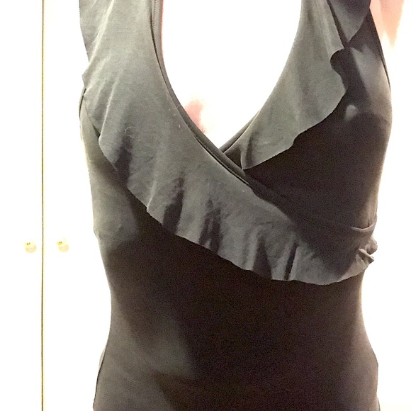 LIRA NWOT black tank top super soft size S. Very flattering around the bust. - Picture 3 of 7